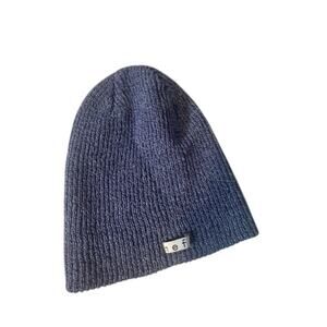 NEFF Navy Blue Stretch Knit Beanie Winter Hat Women